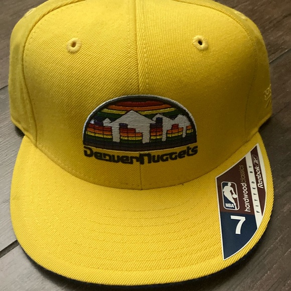Reebok Denver Nuggets Yellow Cap - Picture 1 of 5
